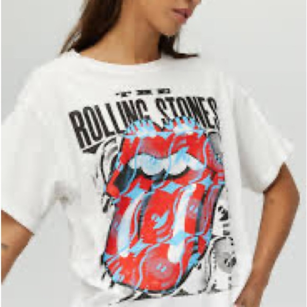 Daydreamer Rolling Stones record tongue tee- boyfriend tee